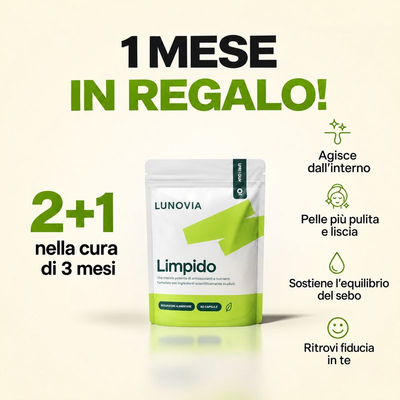 Offerta Limpido: 1 mese in regalo